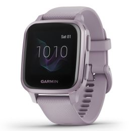 Garmin 010-02427-02 Venu Sq GPS Smartwatch (Metallic Orchid Aluminum Bezel with Orchid Case and Silicone Band)