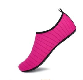 Unisex Quick-Dry Aqua Yoga Socks Slip on Sneakers (Color: Rose)