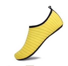 Unisex Quick-Dry Aqua Yoga Socks Slip on Sneakers (Color: Yellow)