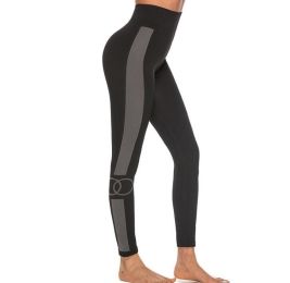 Leggings Women Yoga Fitness Legging Sport Leggins Legins Workout Pants (Color: Black)