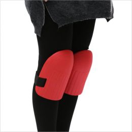 Garden Knee Pads Waterproof EVA Foam Knee Pads with Adjustable Elastic Band (Color: Red)