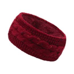 Multicolor Wide Stretch Hairband Woman Ear Warmer Hair Accessories Winter Warmer Knitted Headband (Color: B2)